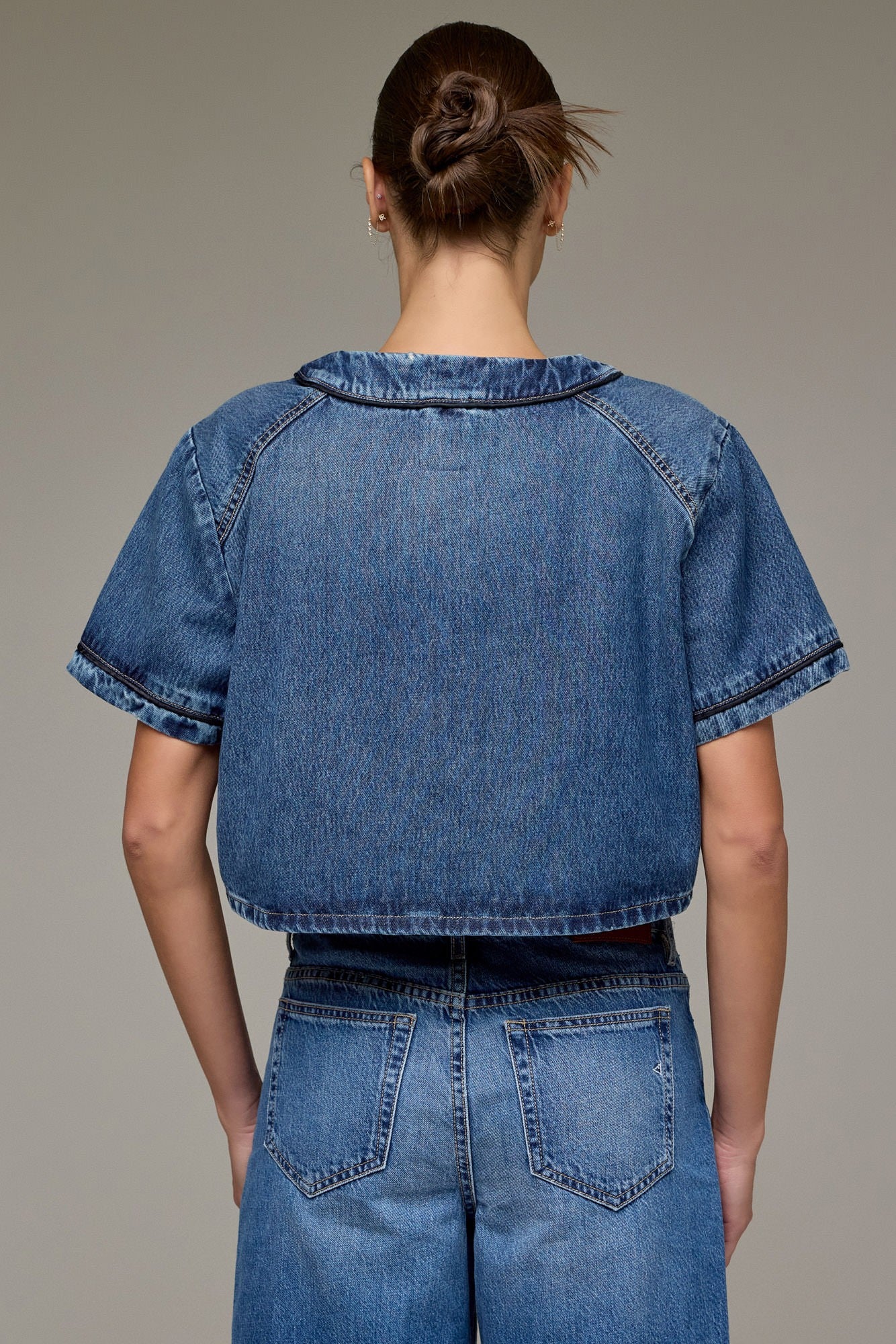 Cropped Baseball Shirt