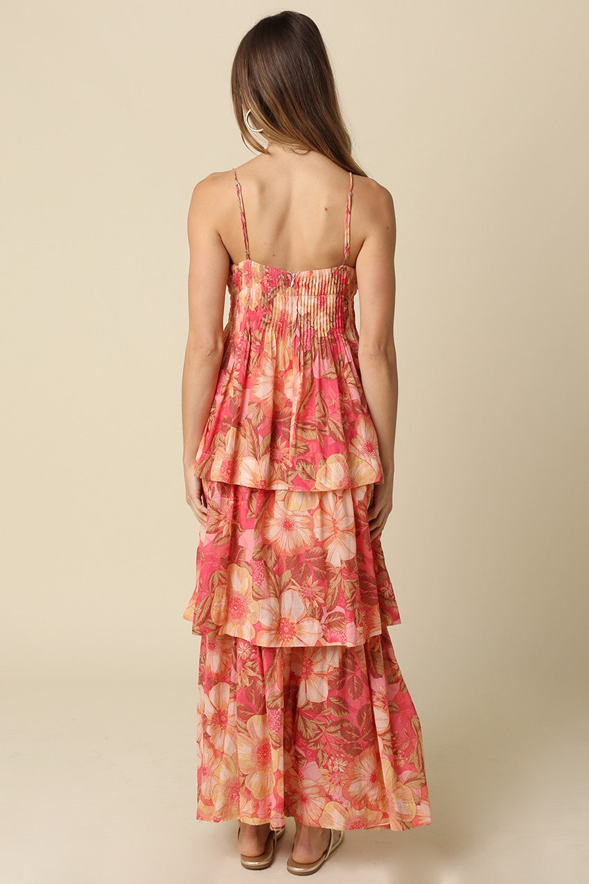 Giselle Tiered Floral Maxi Dress