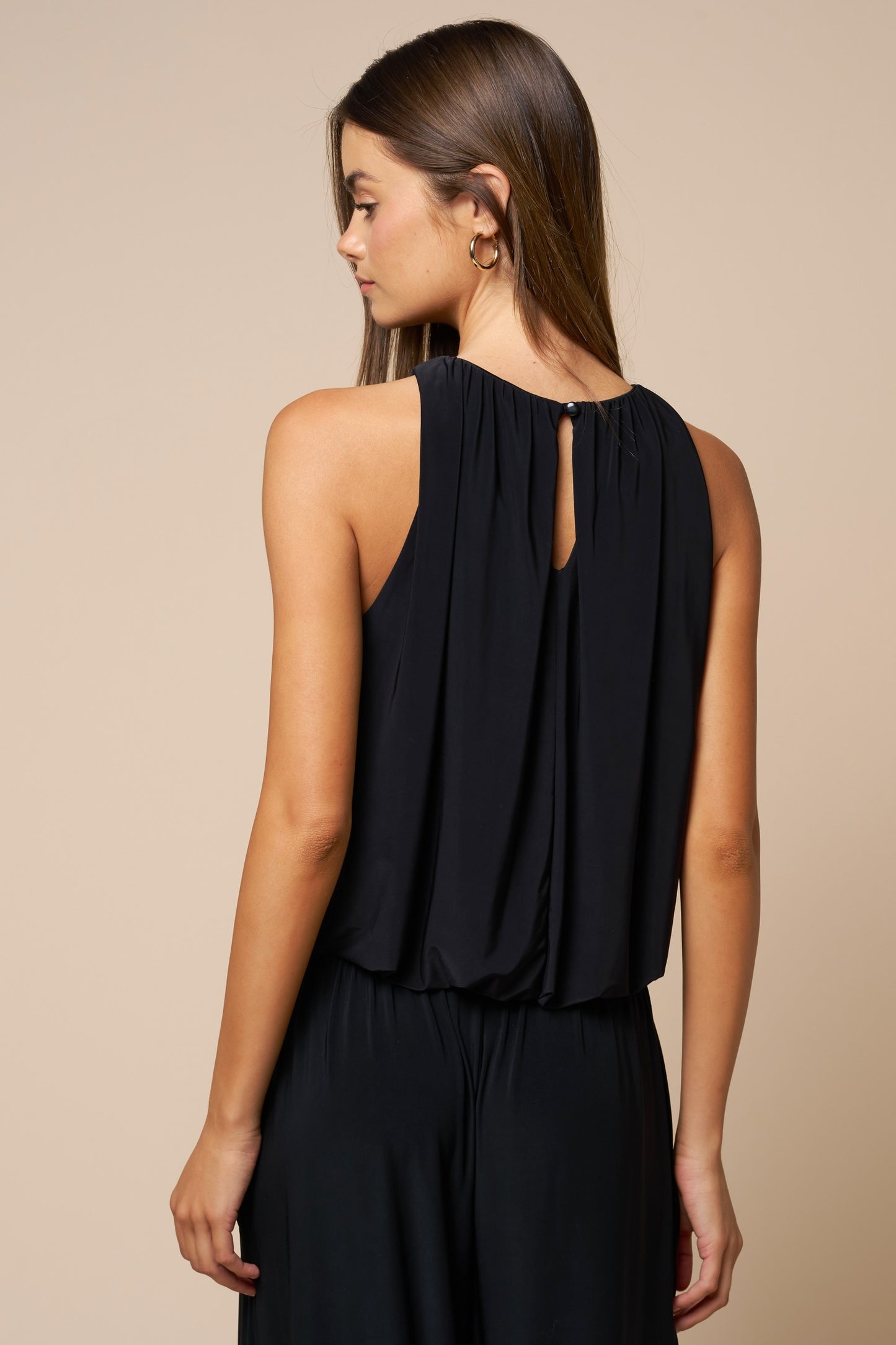 Bubble Hem Sleeveless Top