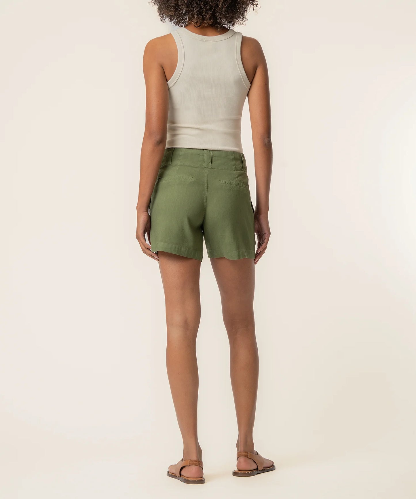 Katie Linen High Rise Shorts