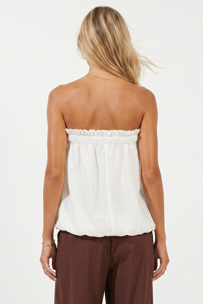 Bubble Hem Tube Top