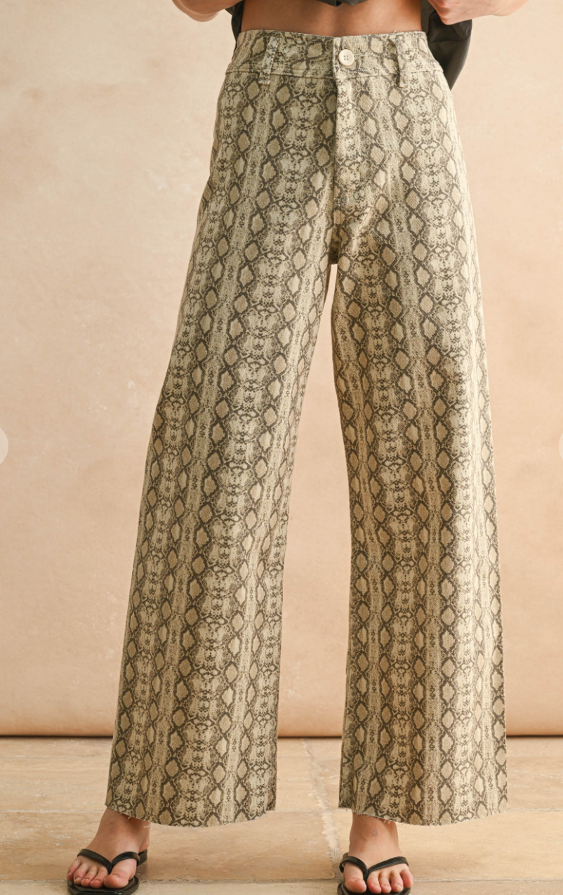 Snake Print Pants