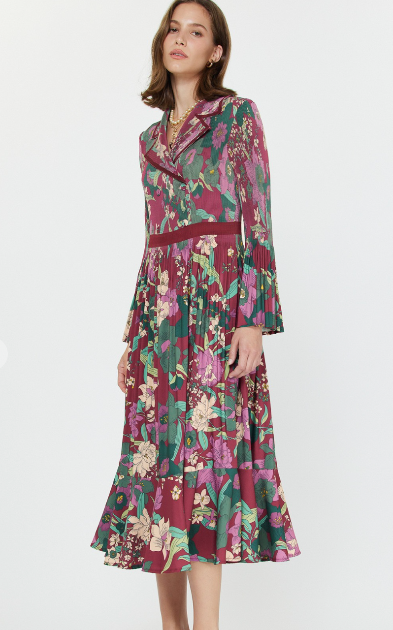 Floral Print Midi Dress