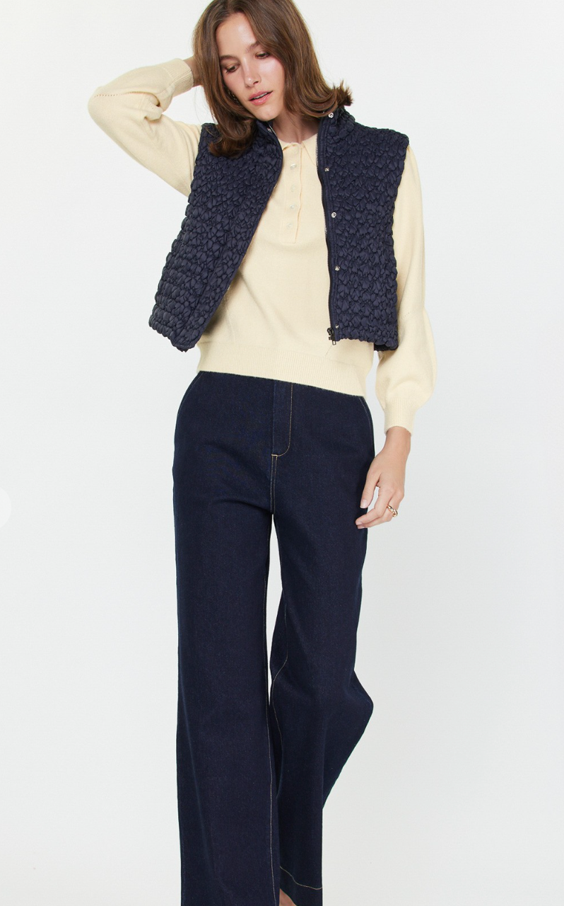 Cropped Quilting Vest
