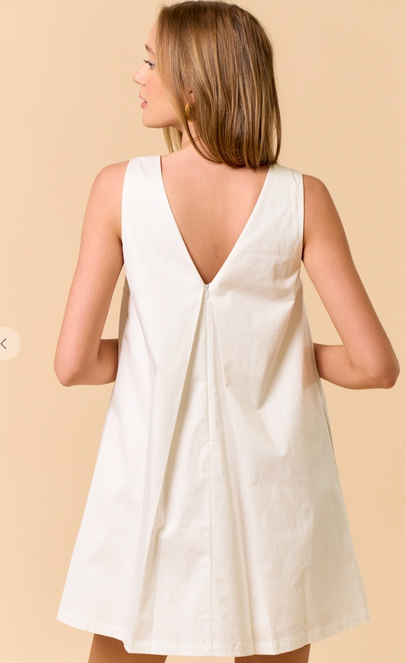 Shirred Mini Dress