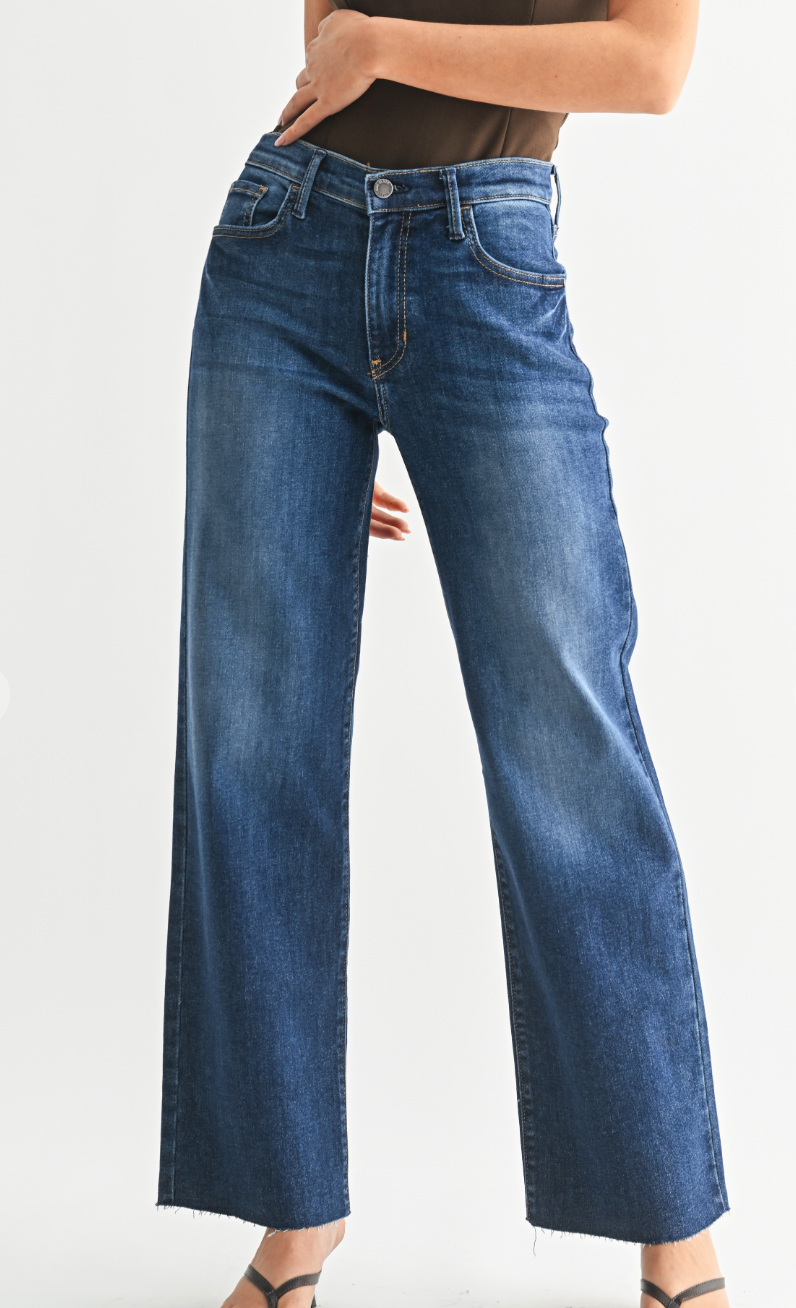 Palazzo Straight Leg Jeans