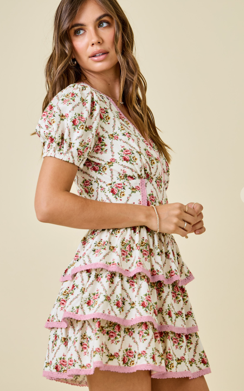 Floral Ruffle Romper