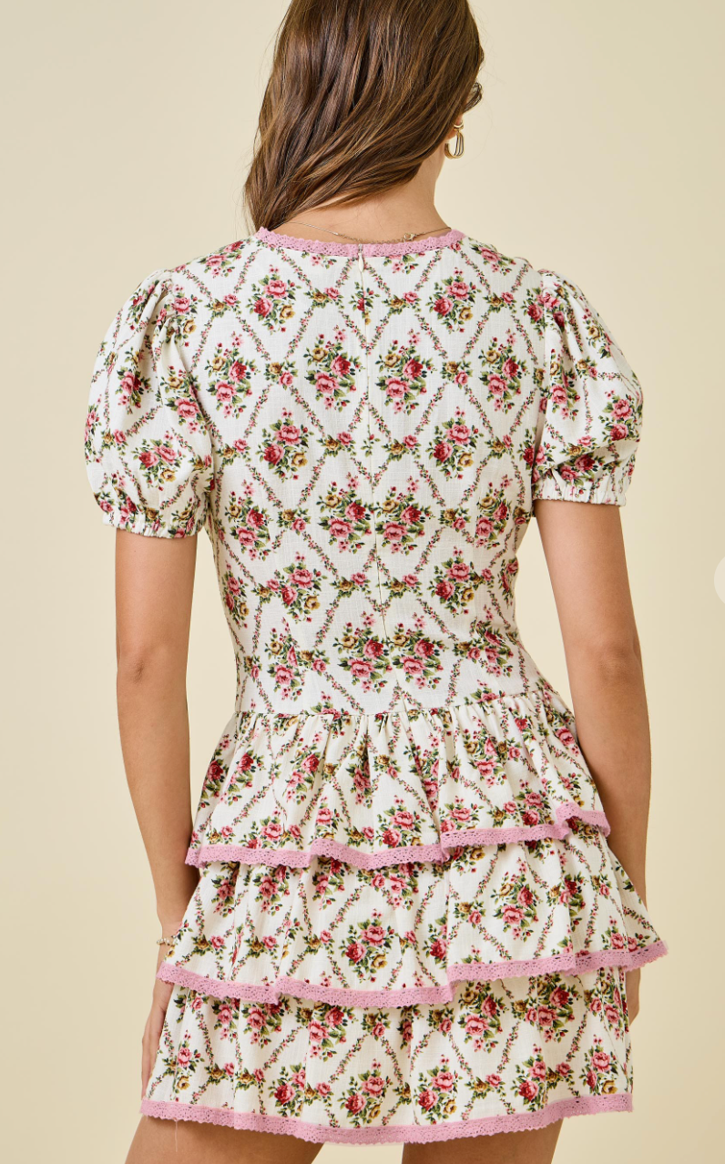 Floral Ruffle Romper