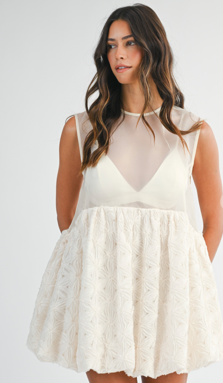 Organza Two Piece Mini Dress