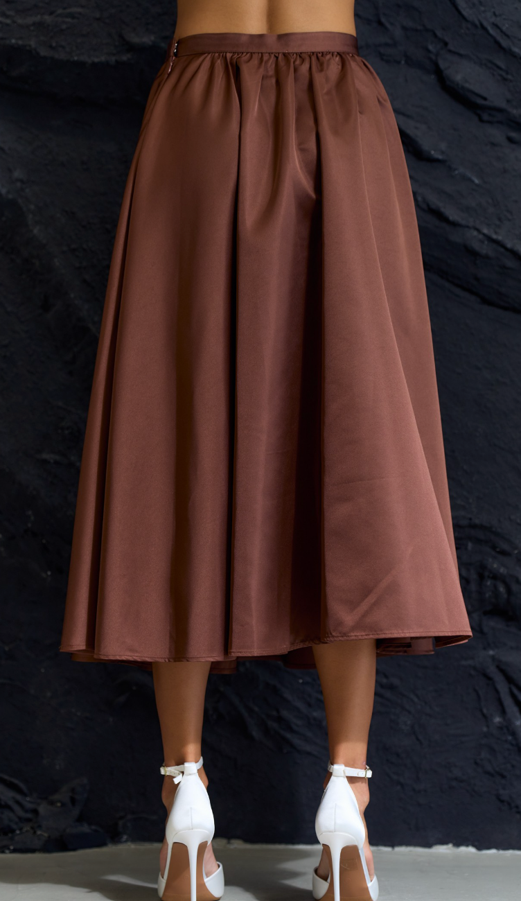 Flare Midi Skirt