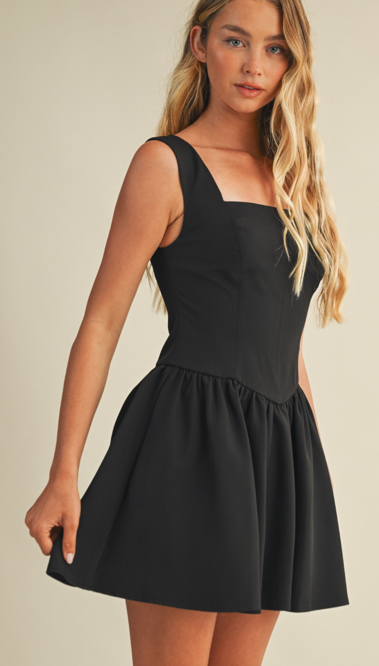 Square Neck Corset Dress