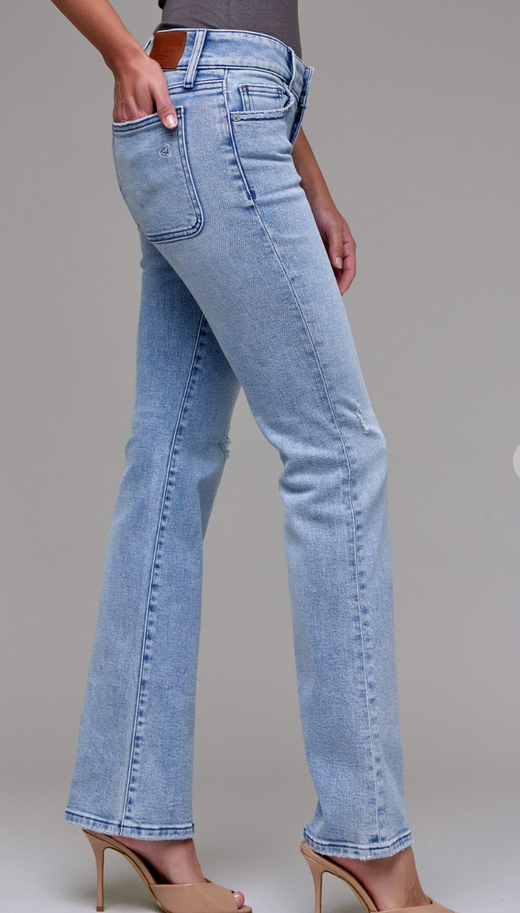 Low Rise Boot Cut Jeans