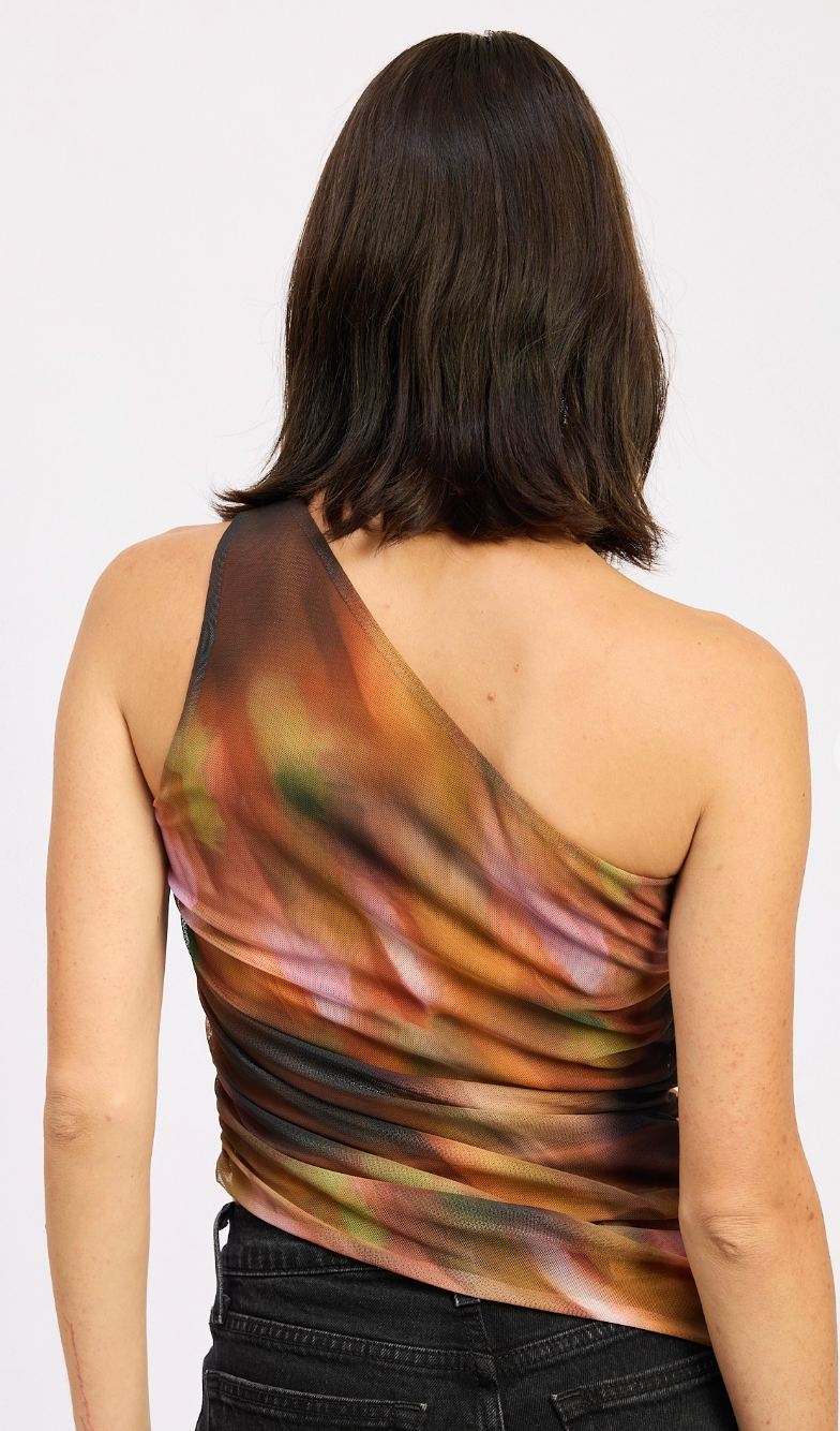 Asymmetrical One Shoulder Top