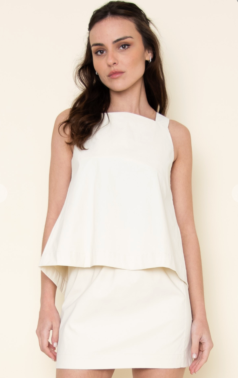 Square Neck Tie Back Top