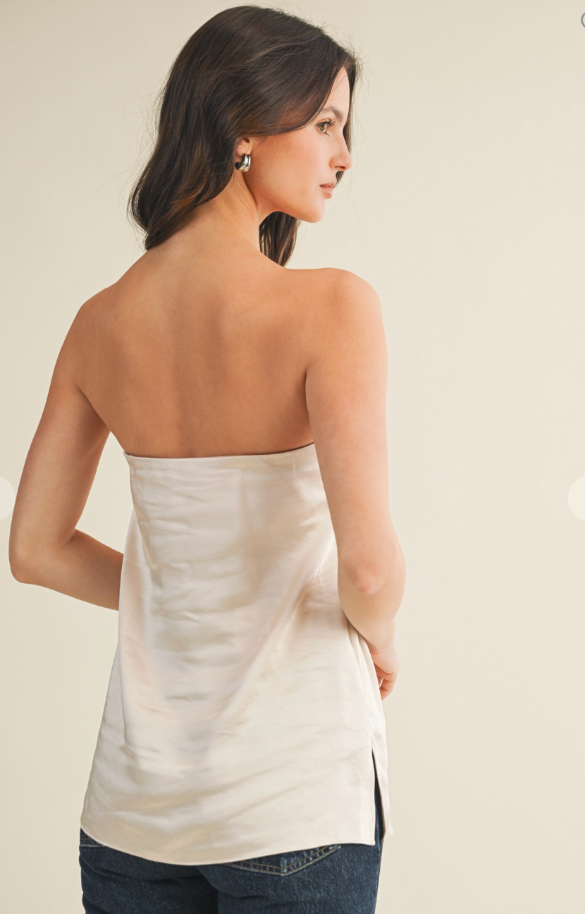 Strapless Silky Top