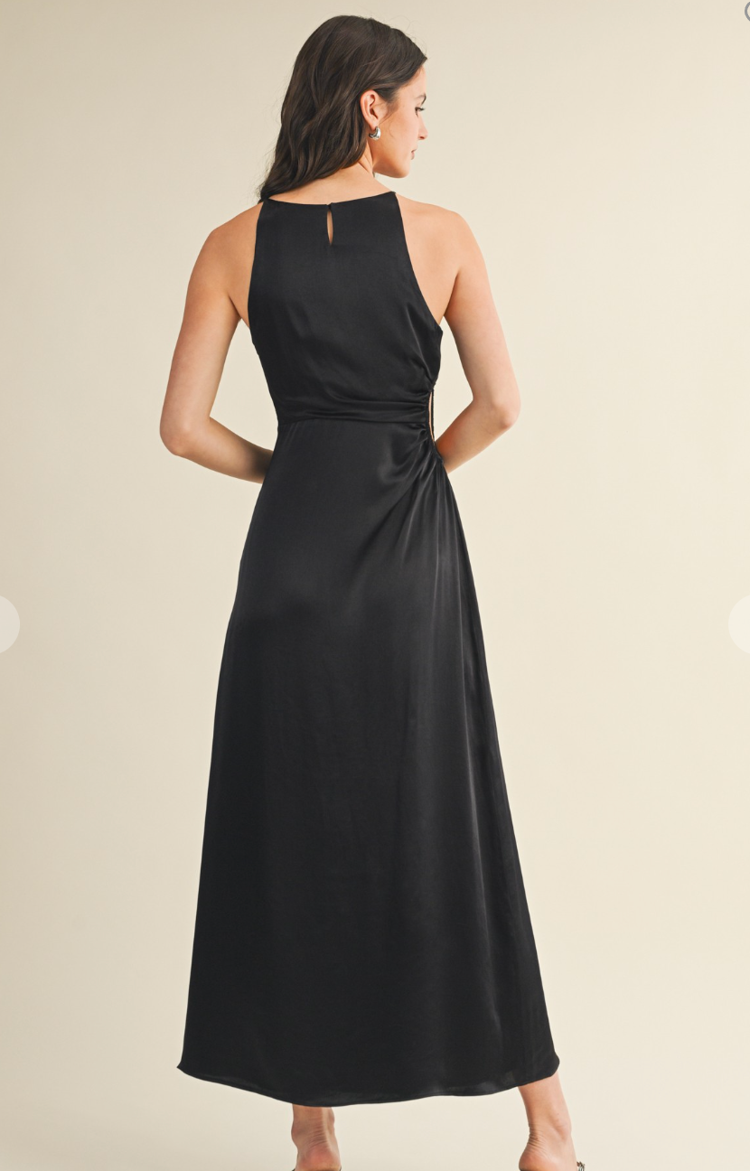 Cut Out Waist Cami Dress