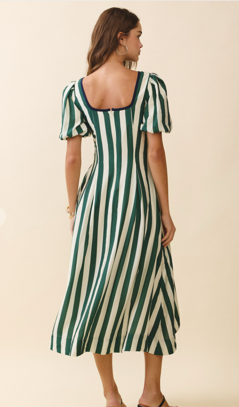 Striped Midi Dress