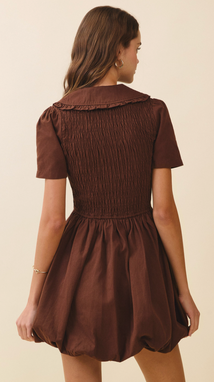 Puff Sleeve Smocked Bubble Dress