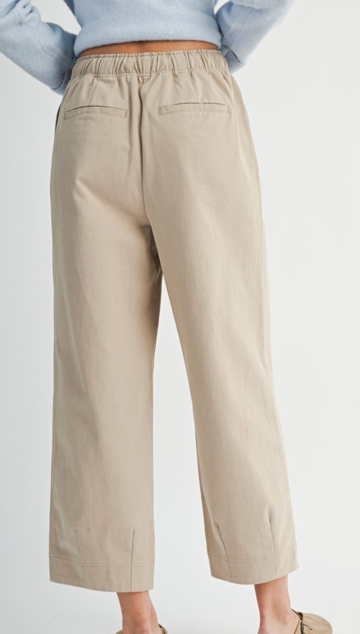 Twill Drawstring Pants