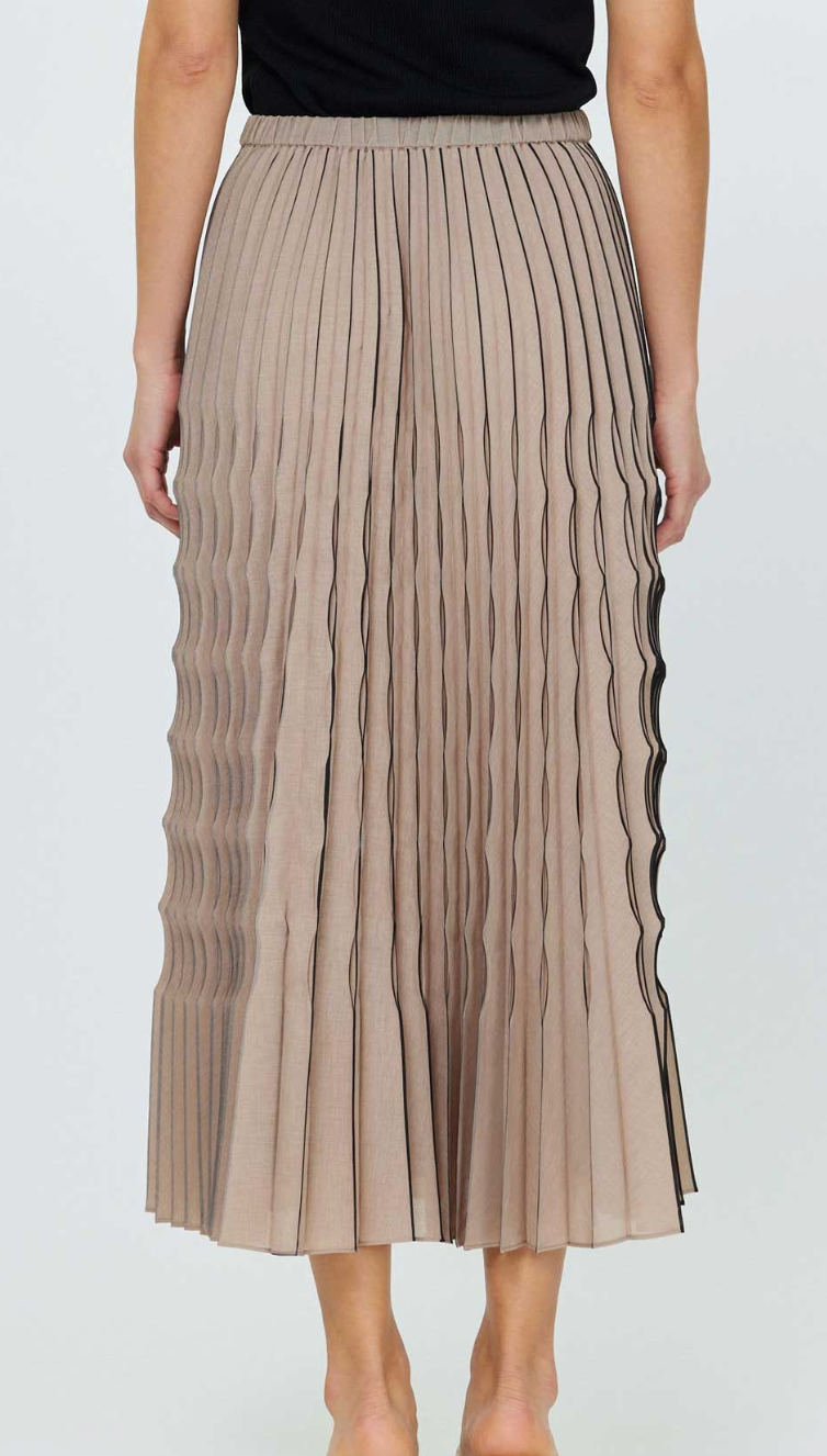 Pleated Midi Skirt