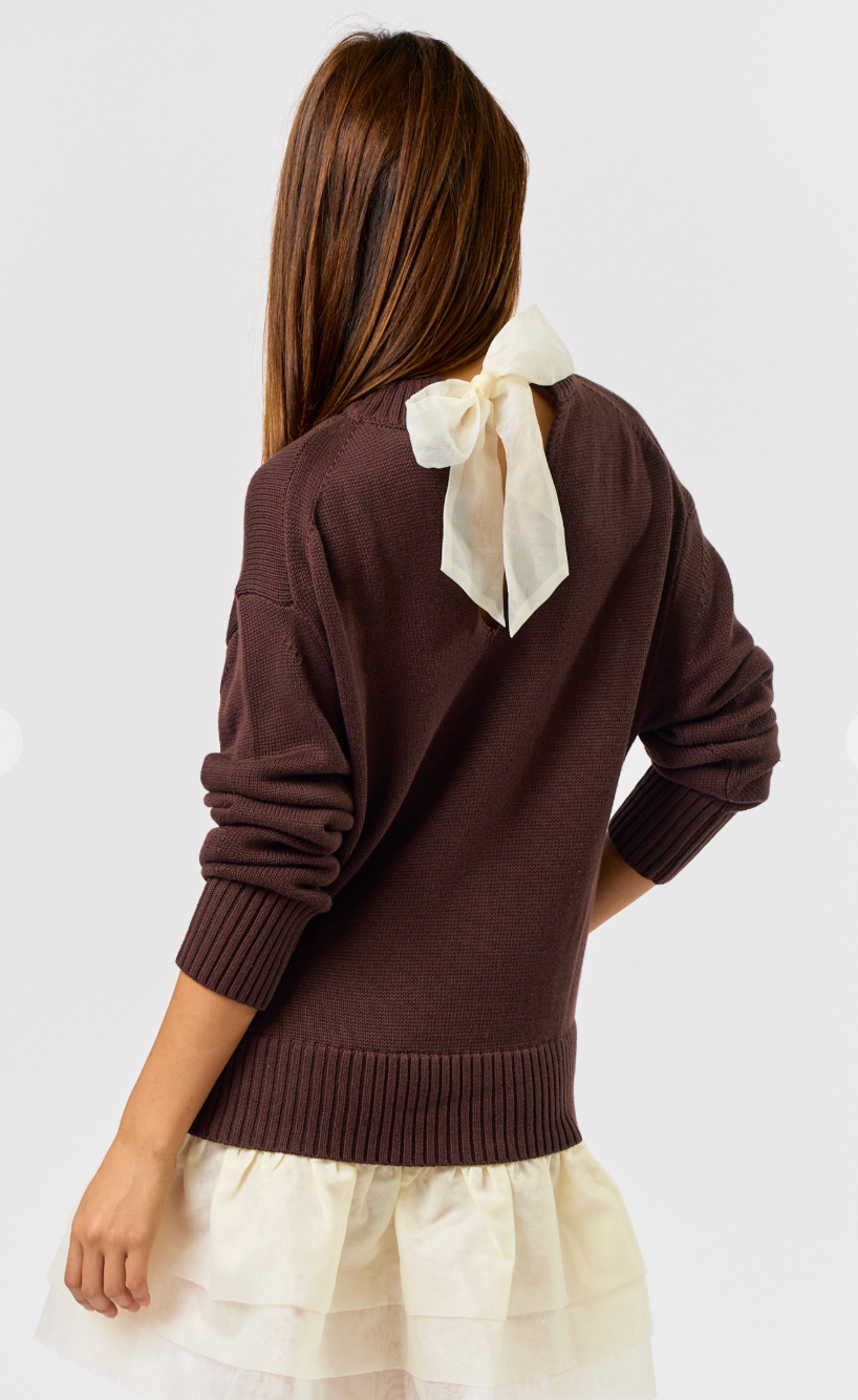 Ruffle Detail Sweater Romper