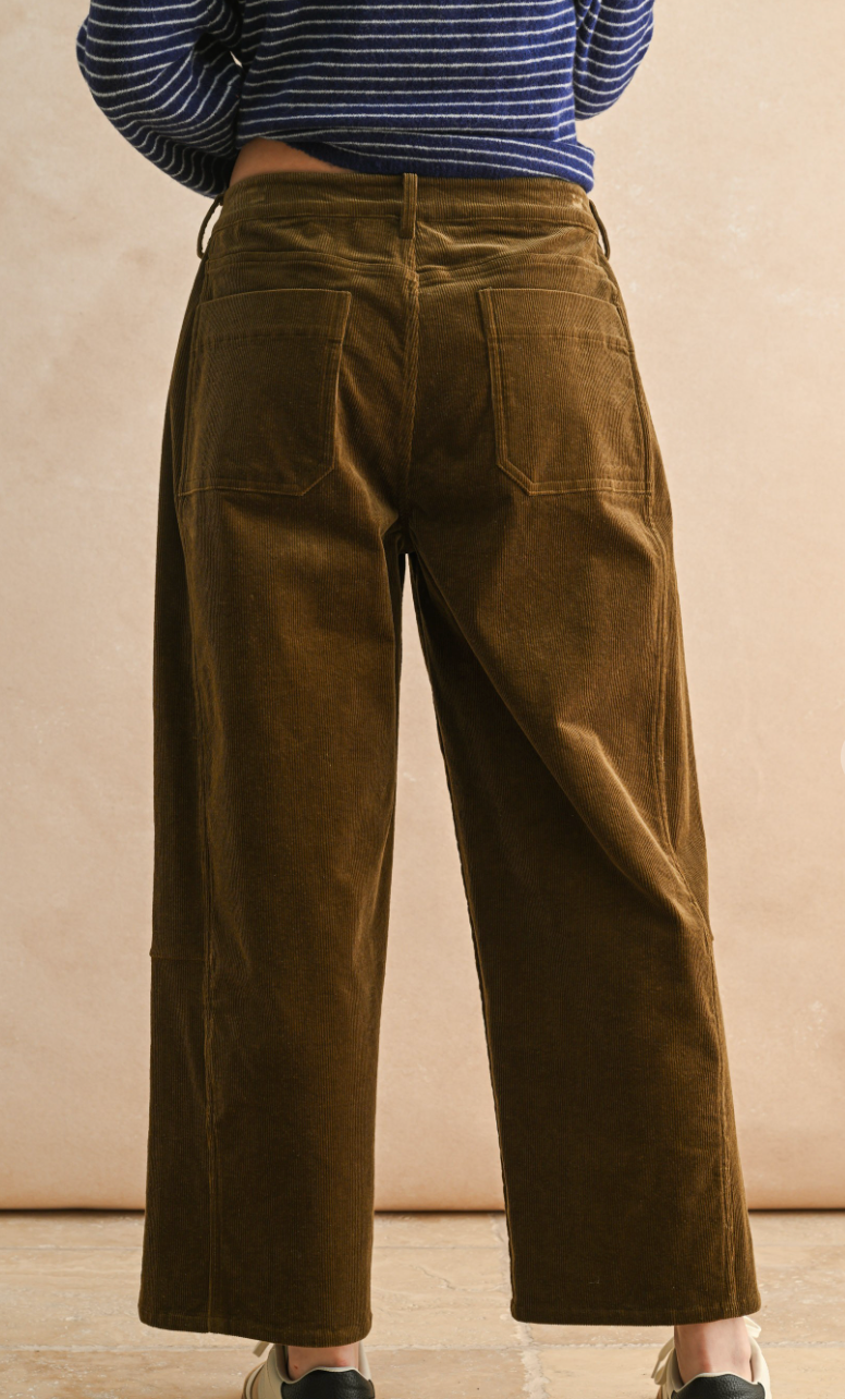 Corduroy Barrel Jeans