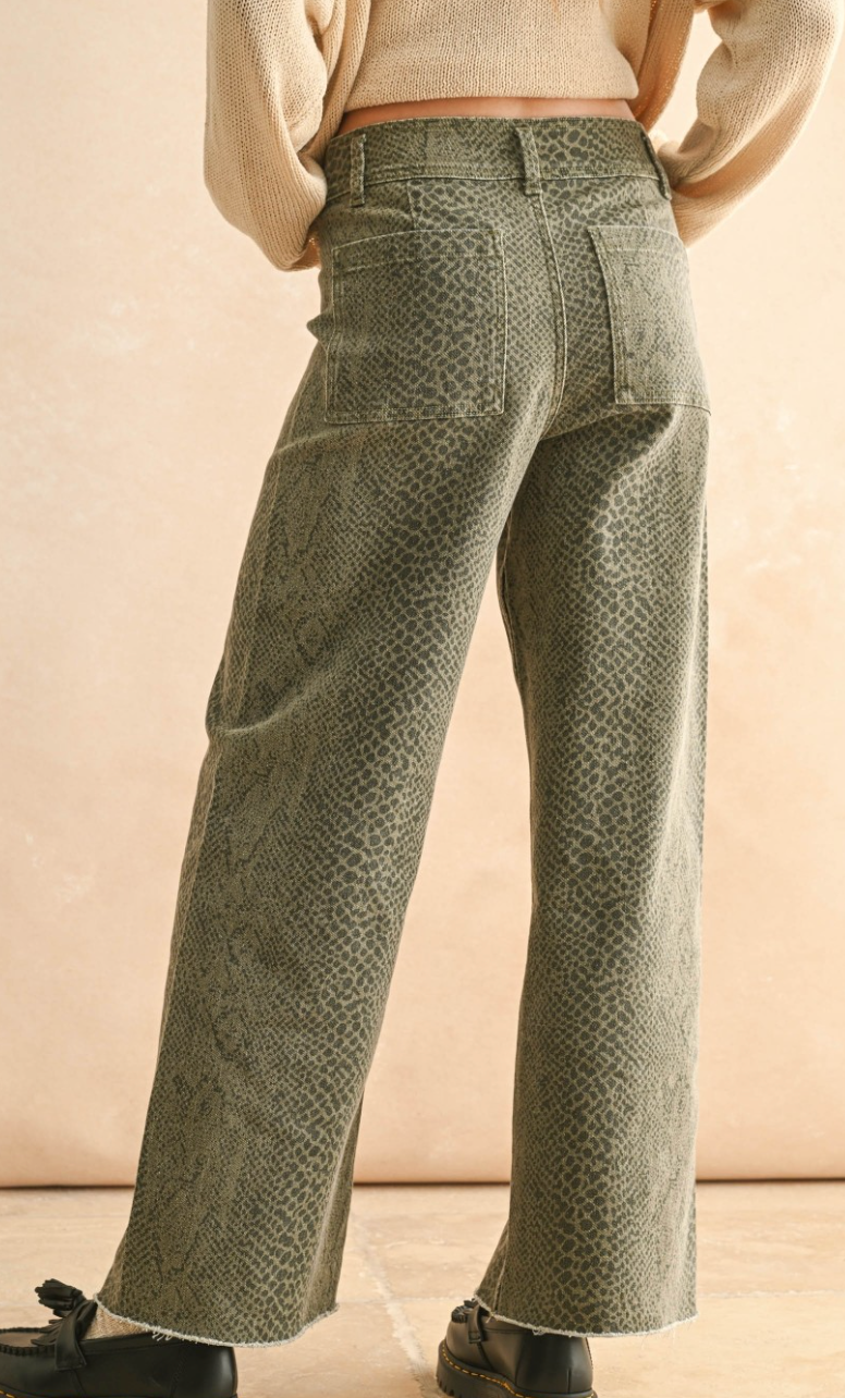 Snake Print Pants