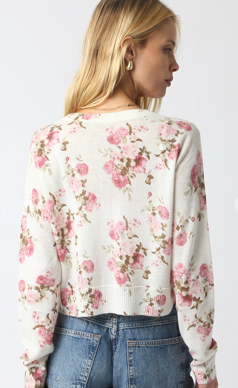 Nola Floral Knit Cardigan