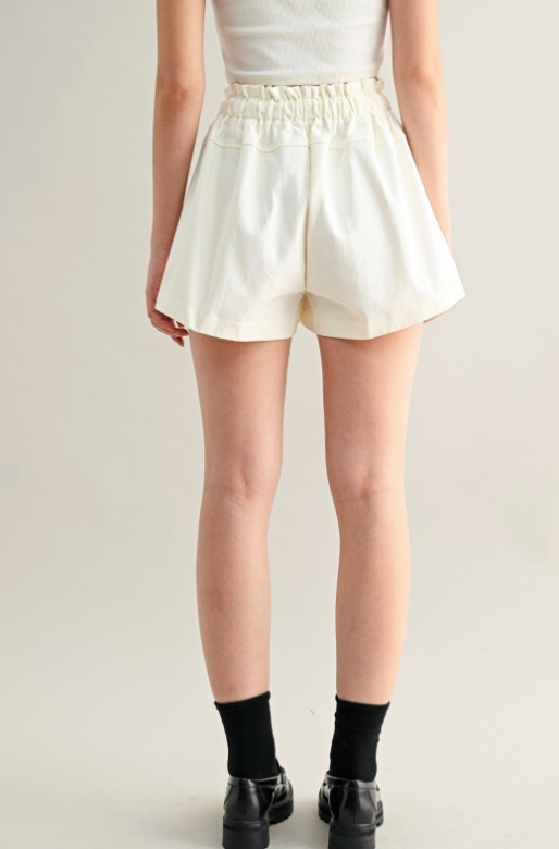 High Waisted Drawstring Shorts