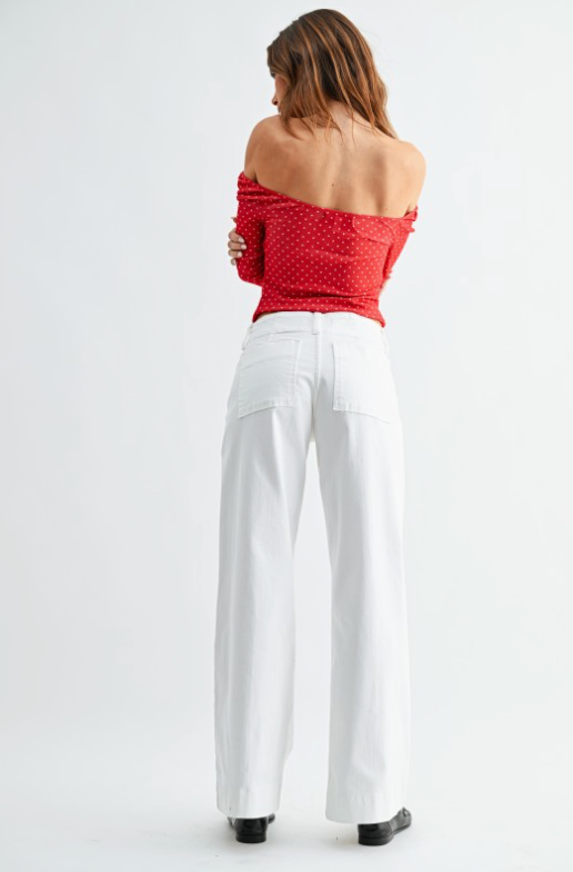 Pintuck Trouser Wide Leg