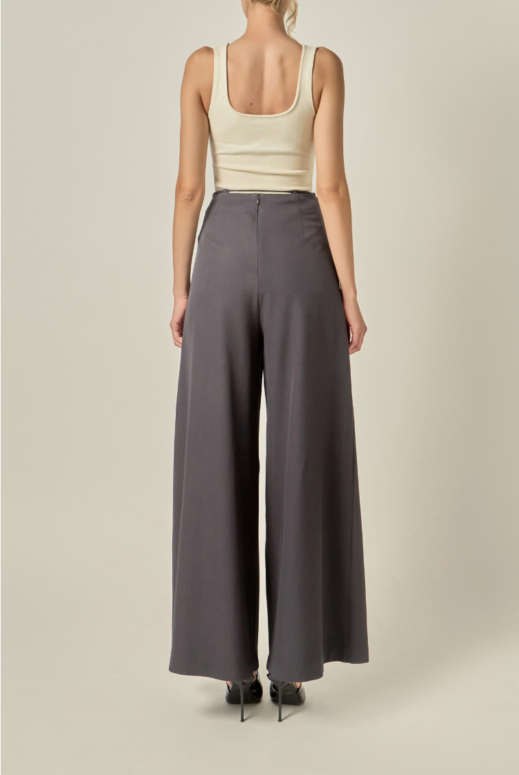 Waist Tape With Hight Waist Long Pant