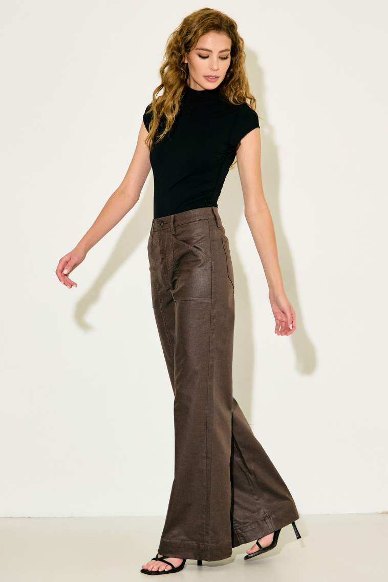 Coated Comfort Flare With Front Seam Details