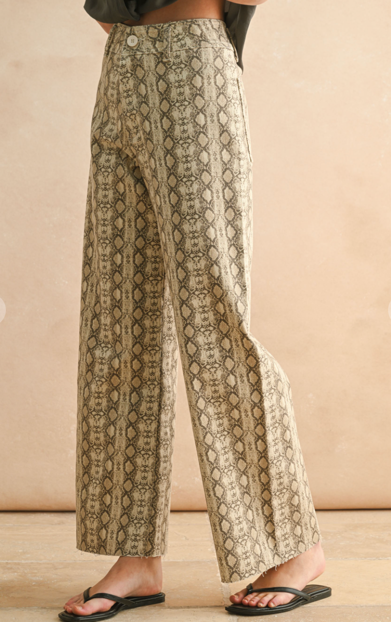 Snake Print Pants