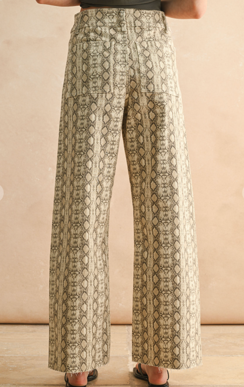 Snake Print Pants