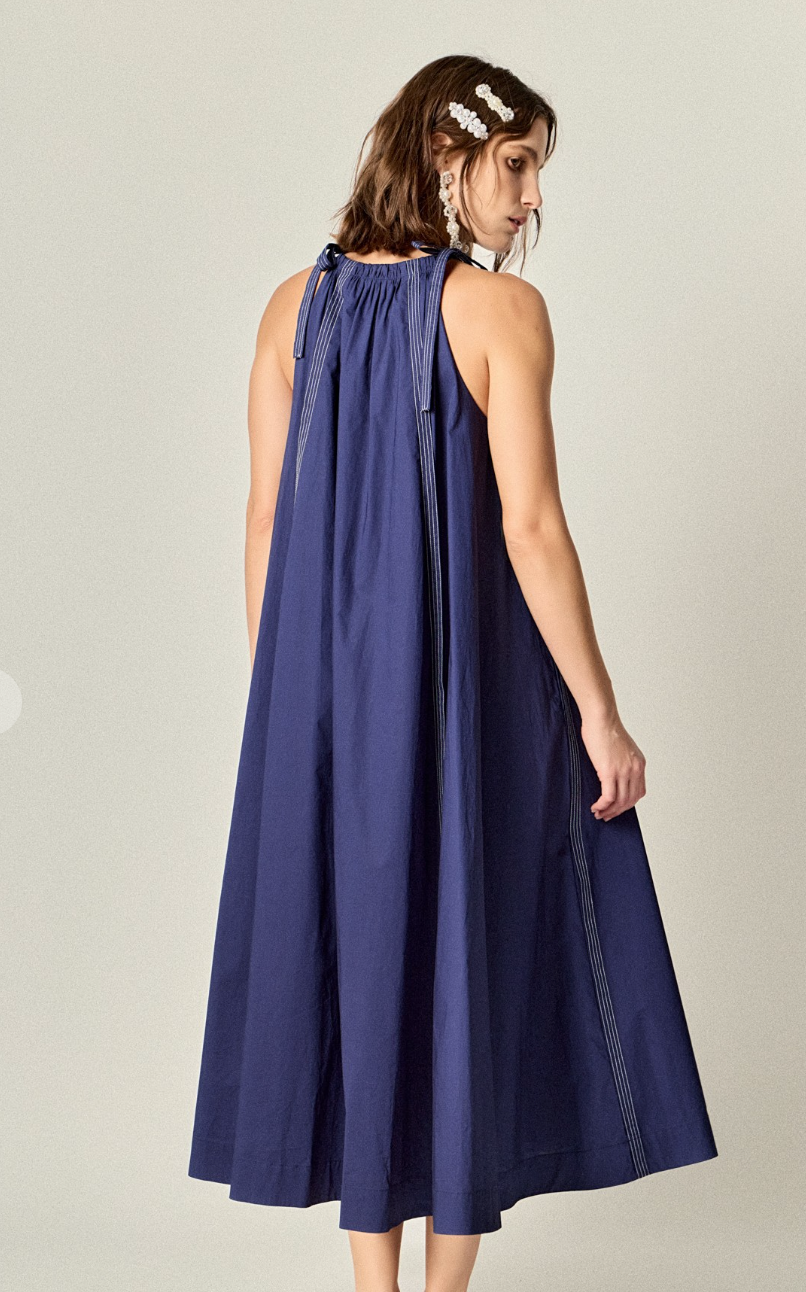 Halter Neck Midi Dress