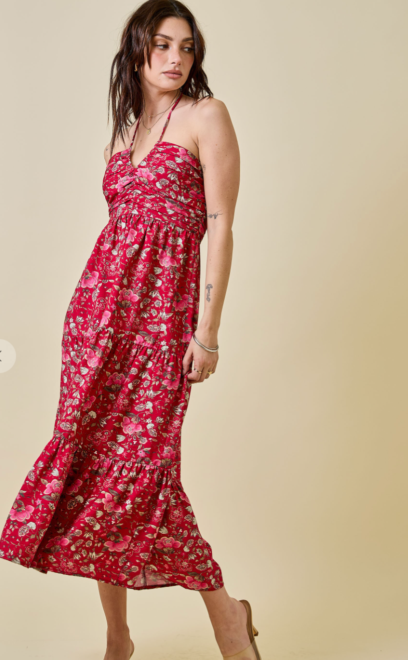 Halter Midi Dress