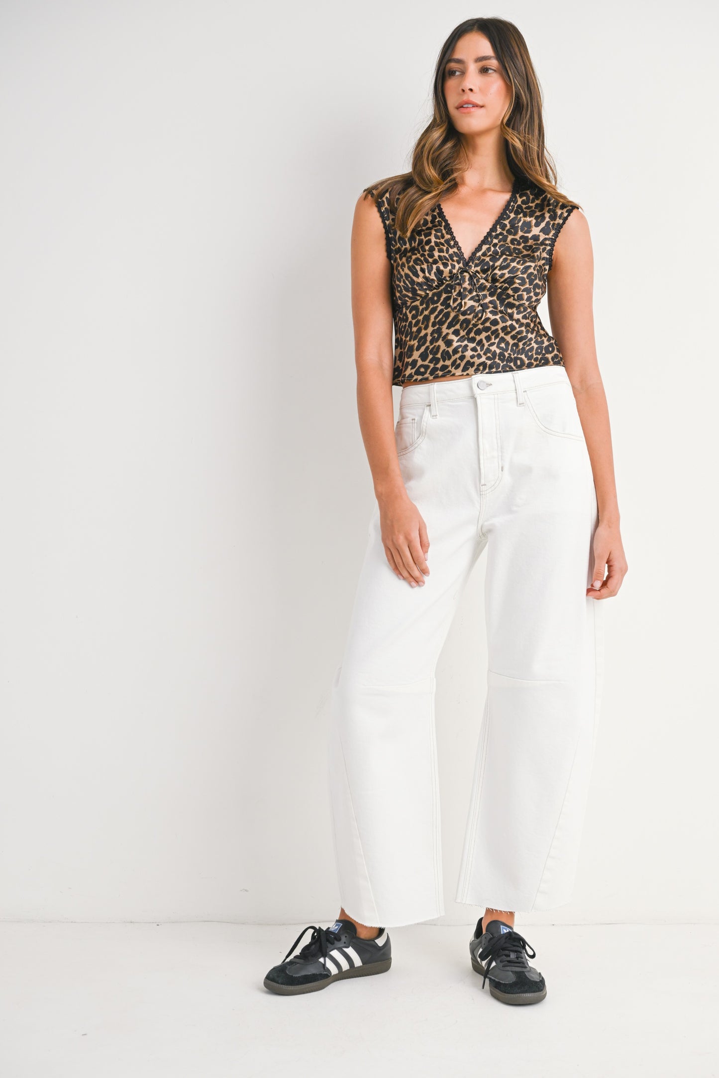 Barrel Jeans with Seam