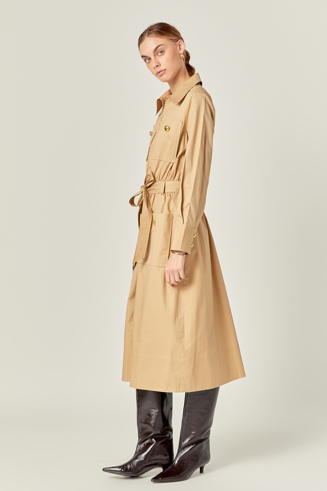Big Pocket Midi Dress