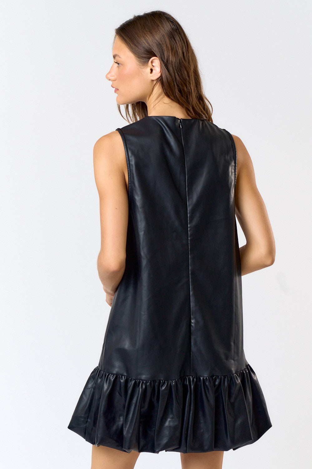 Bubble Hem Sleeveless Dress