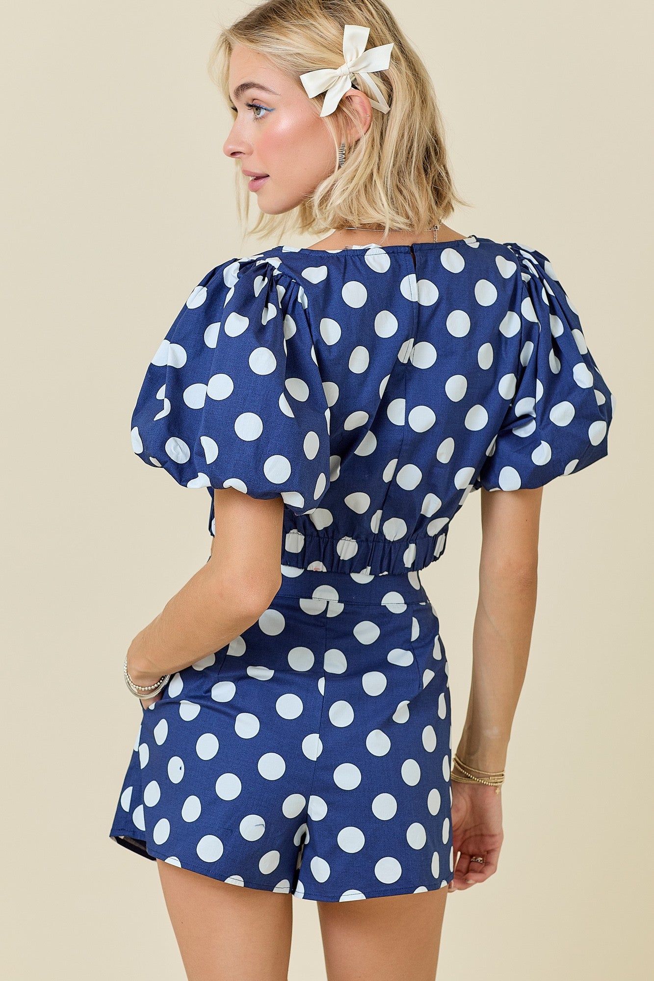 Cropped Polka Dot Top
