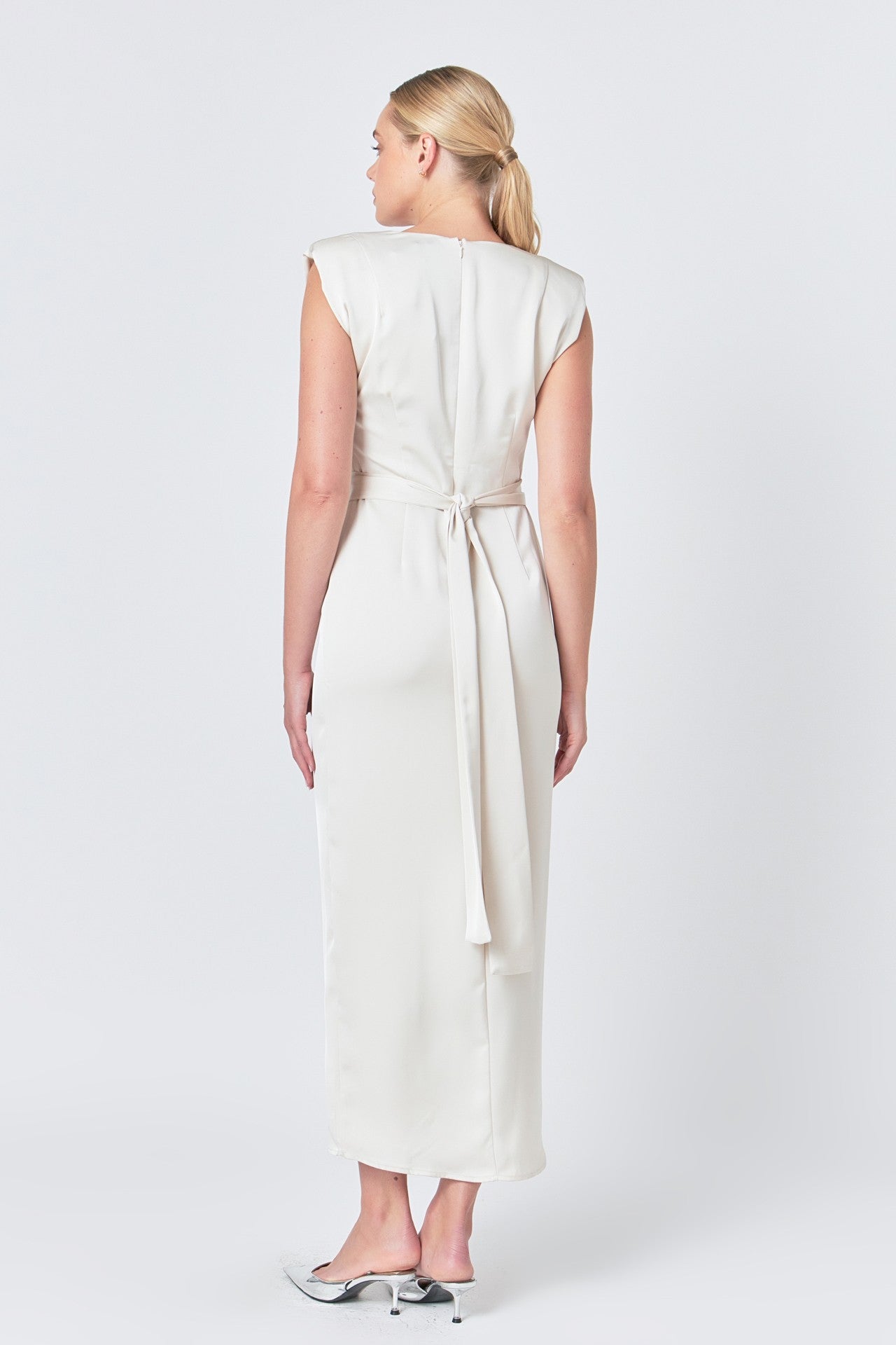 Deep V Maxi Dress