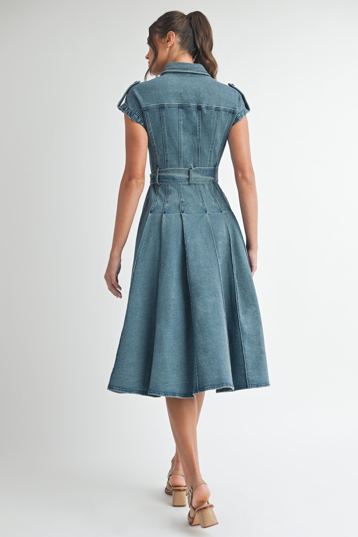 Denim Midi Dress