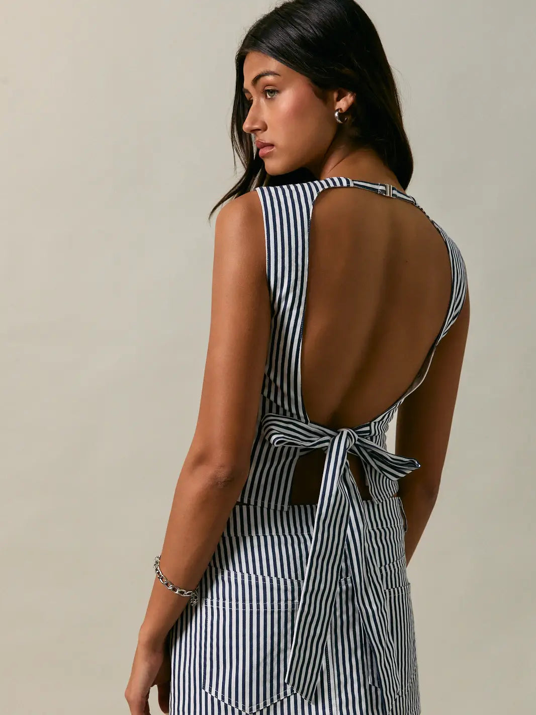 Mid Waisted Stripe Skirt