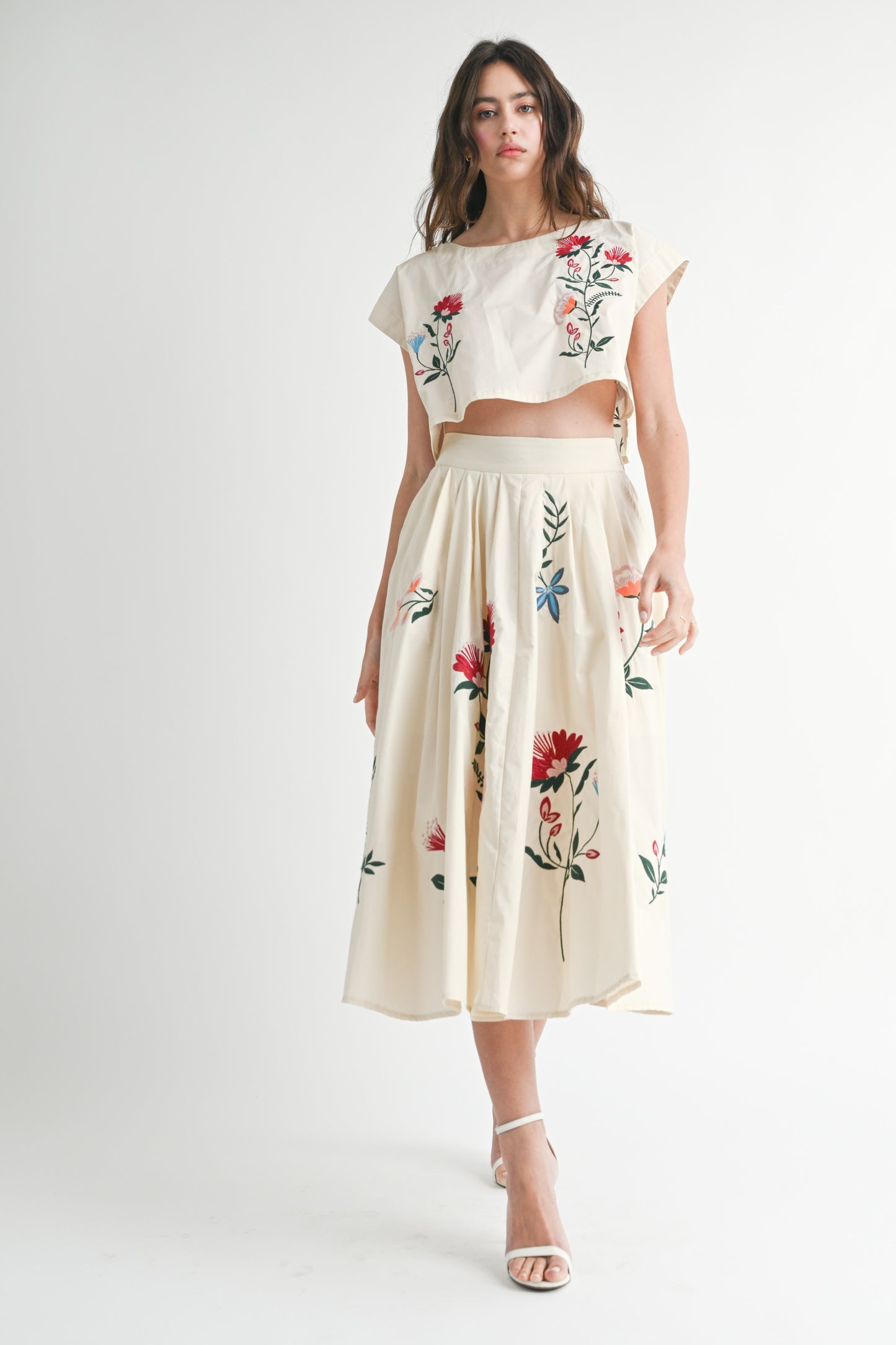 Floral Embroidered Set (Top)