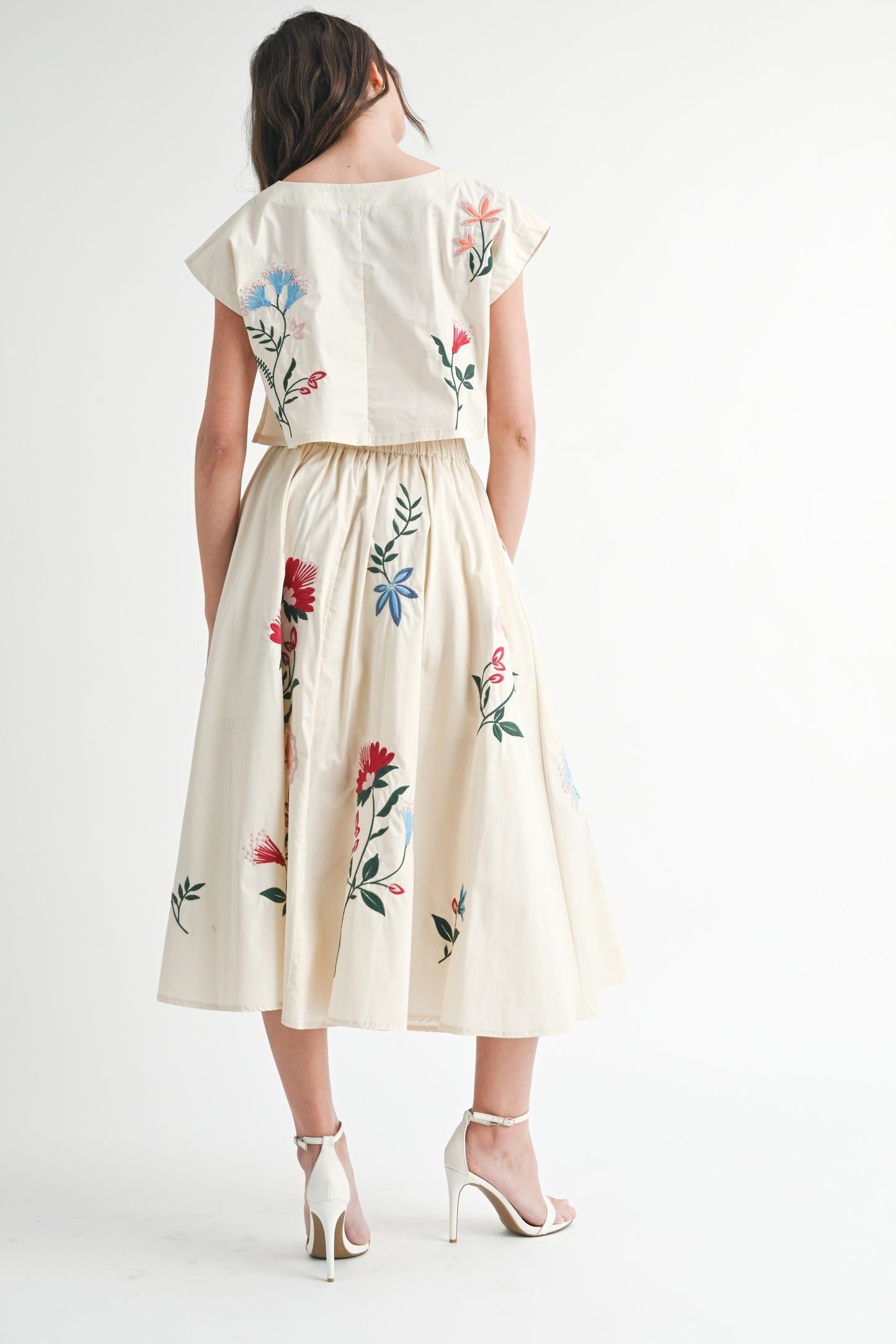 Floral Embroidered Set (Top)