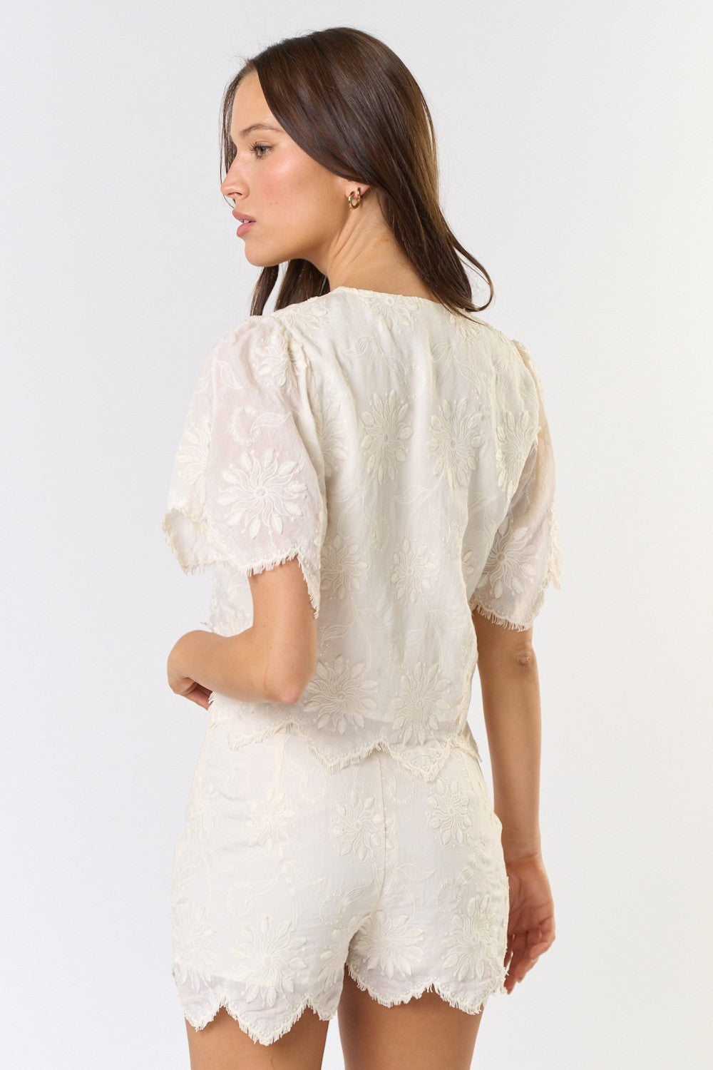 Front Tie Short Sleeve Top