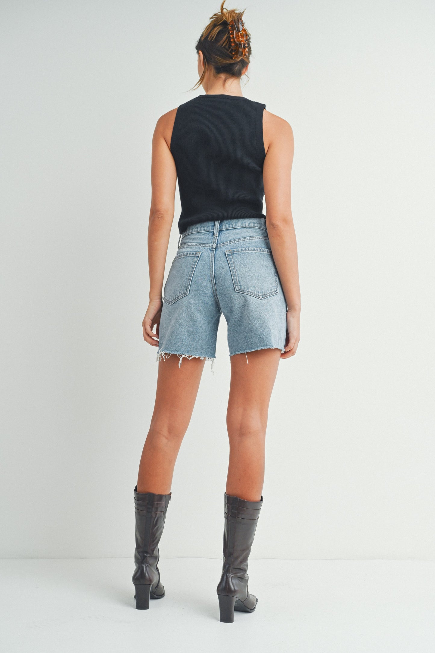 Slightly Distressed Walking Shorts