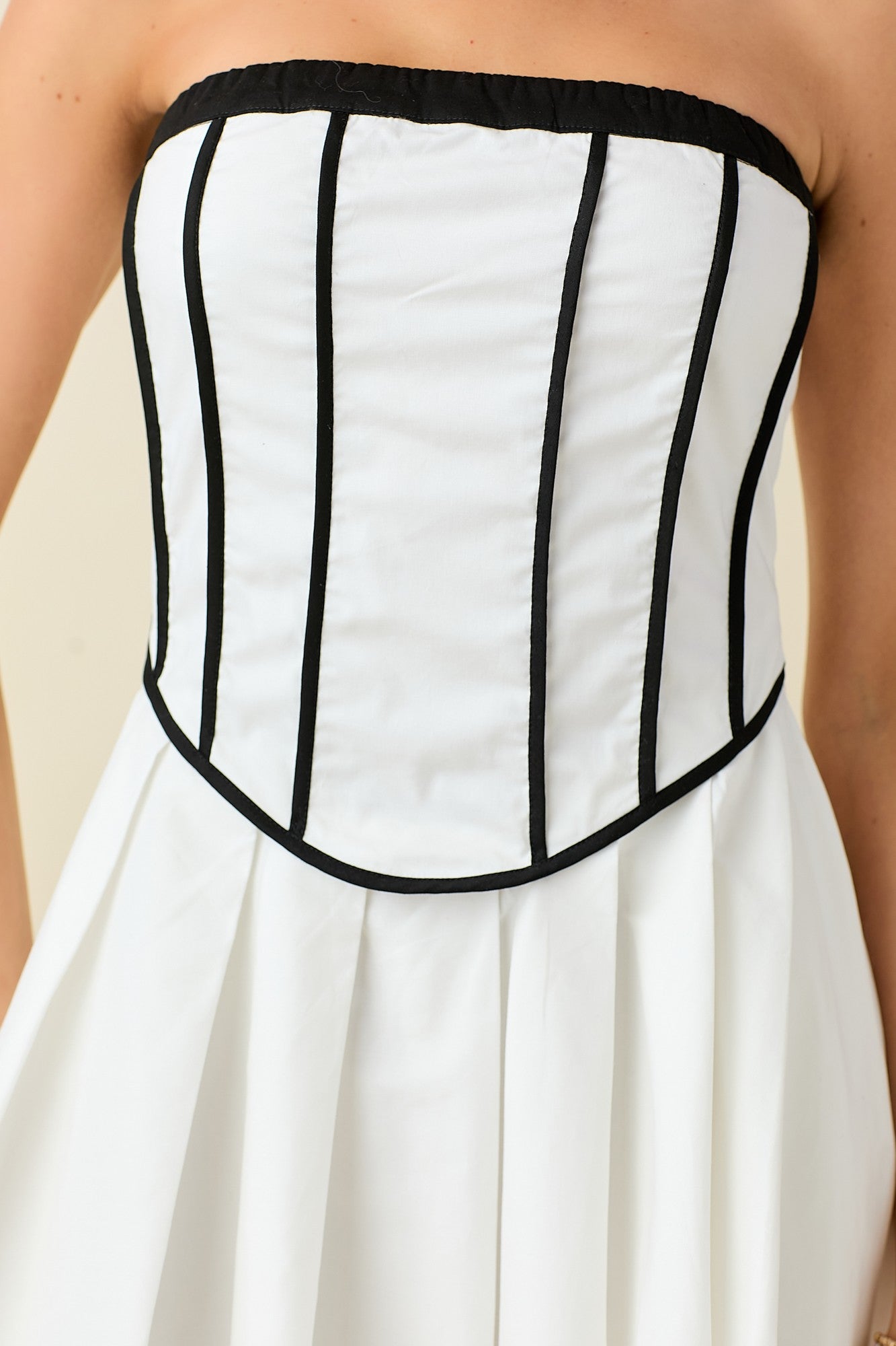 Strapless Tube Babydoll Mini Dress