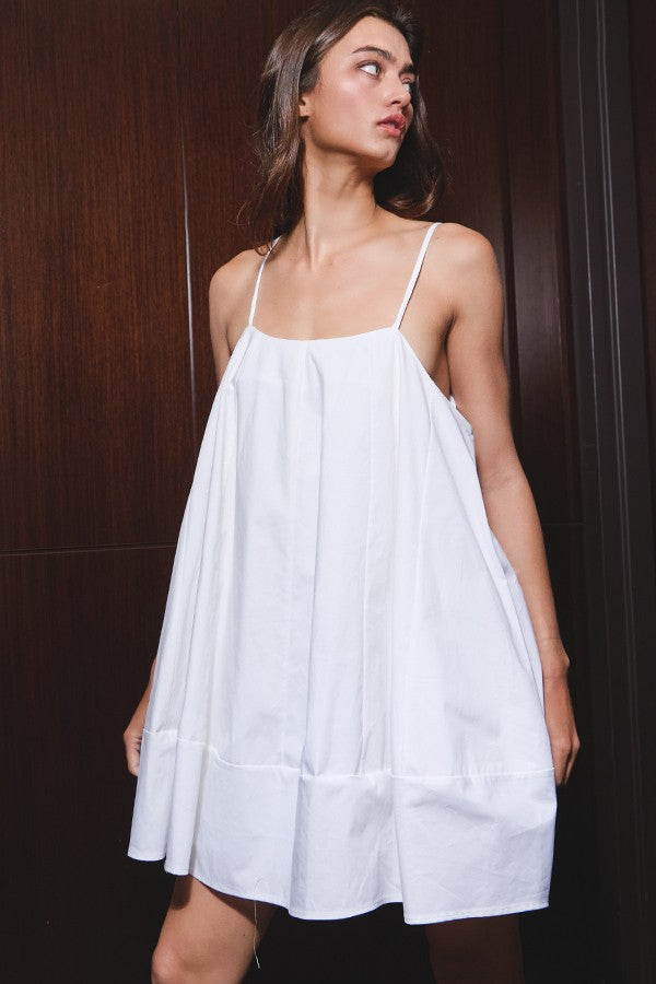 Tie Strap Trapeze Dress