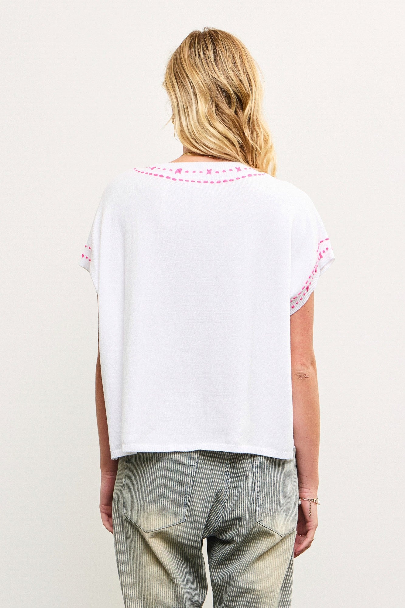 V-Neck Knit Top